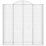 Arched Gabion Basket 200x50x200/220 cm Galvanised Iron 153500