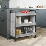 Kitchen Trolley Grey Sonoma 70x30x82 cm Engineered Wood 842319