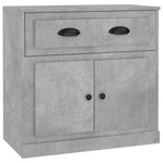 Sideboards 2 pcs Concrete Grey Engineered Wood 3185267