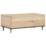 ZNTS Coffee Table 100x54x40 cm Solid Wood Mango 358260