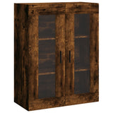 Wall Mounted Cabinets 2 pcs Smoked Oak Engineered Wood 3197958