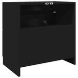 Sink Cabinet Black 59x37x59 cm Engineered Wood 848109