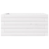 Garden Planter White 50x50x23 cm Solid Wood Pine 847184