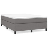 Box Spring Bed Frame Dark Grey Double Fabric 3121200