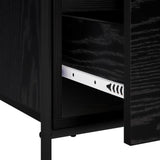 Sideboard Black Oak 73 x 33 x 81 cm Engineered Wood 8013818