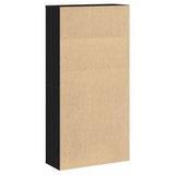 Bookcase Black Oak 60x24x120 cm Engineered Wood 860419