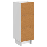 Sideboard High Gloss White 33 x 34.5 x 90 cm Engineered Wood 893909