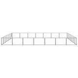 Dog Kennel Black 49 m Steel 3082179