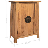 Bathroom Set 5 Pieces Solid Pinewood 275425