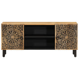 TV Cabinet 105x33x46 cm Solid Wood Mango 358212