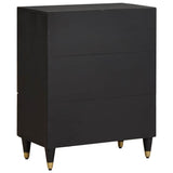 Sideboard Black 60 x 33 x 75 cm Solid Mango Wood 4018811