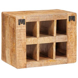 Wine Rack Wall-mounted Brown 44 x 30 x 35 cm Solid mango wood 4104573