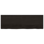 Bathroom Countertop Dark Brown 180x60x cm Treated Solid Wood 3156263
