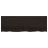 Bathroom Countertop Dark Brown 180x60x cm Treated Solid Wood 3156263