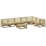 8 Piece Garden Sofa Set Impregnated Wood Pine 3299477