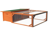 Rabbit Hutch Outdoor Guinea Pig Hutch Run Small Animal Off-ground Duck House Hideaway Backyard T3398P350058