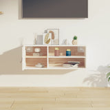 Wall Cabinet White 80x30x30 cm Solid Wood Pine 818387