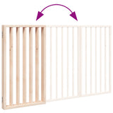 Dog Gate Foldable 3 Panels 150 cm Poplar Wood 352174