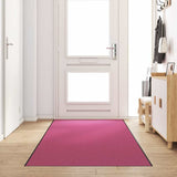 Doormat Other Pink and Black 120 x 400 cm Polyamide and PVC 4100744