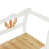 Bench White 107x45x75.5 cm Solid Wood Fir 351774