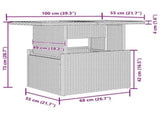 Garden Sofa Set with Cushion 6 pcs Beige Poly rattan 3357023