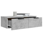 Wall Cabinets 2 pcs Concrete Grey 68x30x20 cm Engineered Wood 3115895