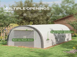 6 x 3 Polytunnel Greenhouse with Upgraded Structure, Mesh Door and Windows, 15 Plant Labels, T3398P310879
