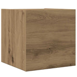 4 Piece TV Cabinet Set Wall-mounted Artisan Oak Engineered Wood 3329156