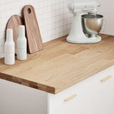 Kitchen Worktop 120x63.5x4 cm Solid Wood Oak Rectangular 4009005