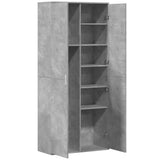 Highboard Concrete Grey 80x35x180 cm Engineered Wood 3276654