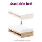 Day Bed without Mattress 75x190 cm Solid Wood Pine 859250
