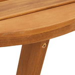 ZNTS Garden Side Table Round Ø55x40 cm Solid Wood Acacia 4108131
