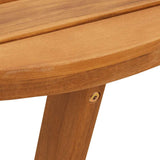 ZNTS Garden Side Table Round Ø55x40 cm Solid Wood Acacia 4108131