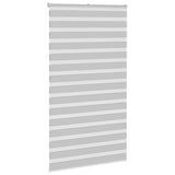 Zebra Blind Light Grey 125x200 cm Fabric Width 120.9 cm Polyester 4014474