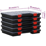Assortment Boxes 10 pcs 40x30x5 cm Polypropylene 3106444