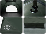 Camping Tent with Roof Army Green 275 x 215 x 125 cm 42028635