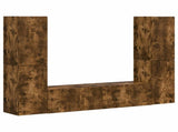 TV Cabinet Set 6 pcs Smoked Oak Engineered Wood 3409110