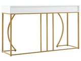 Console table, hallway table with 2 drawers, light luxury style side table, sofa table, 110x32x85 WF322522AAO