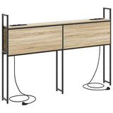 Storage Headboard with Charging Station Sonoma oak 150 cm 859811
