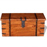 Two Piece Storage Chest Set Solid Wood 244050