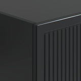 Cabinet Set 2 pcs Black 34.5 x 33 x 90 cm Engineered Wood 3416368