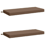 2-Piece Bench Cushions SOEST 2 pcs 100% Polyester Taupe 950129