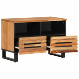 TV Cabinet 70x34x46 cm Solid Wood Acacia 377442