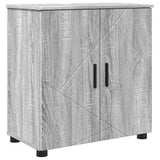 Bathroom Furniture Set with Drawer with Door 5 pcs Grey Sonoma 3392999