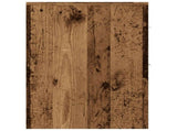 Narrow Bathroom Cupboard with Wheels Old Wood Engineered Wood 855284