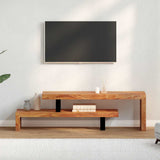 TV Stand Unique natural wood grain Solid Acacia Wood Medium 244583