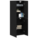 Wall Mounted Cabinet 2 pcs Black oak 69.5 x 34 x 90 cm 3333103