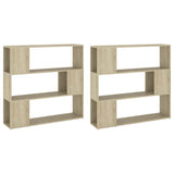 Book Cabinet Room Divider Sonoma Oak 100x24x188 cm 3082074