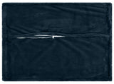 Cushion Cover 6 pcs HOUTEN Navy Blue 80 x 80 cm Faux Rabbit Fur 921834