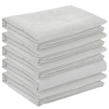 Table Cloth 5 pcs Rectangular White 110 x 160 cm 42040434